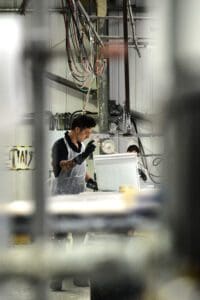 Image of Pollite factory in the UK where all poles are manufactured